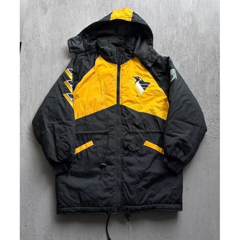 Vintage Pittsburgh Penguins Jacket Medium Black 1990s NHL